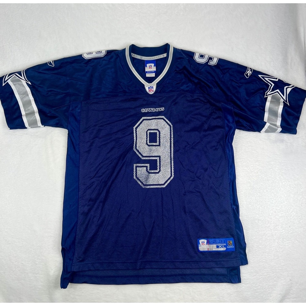 Vintage‎ Reebok Dallas Cowboys NFL Tony Romo #9 Home On Field Jersey XL